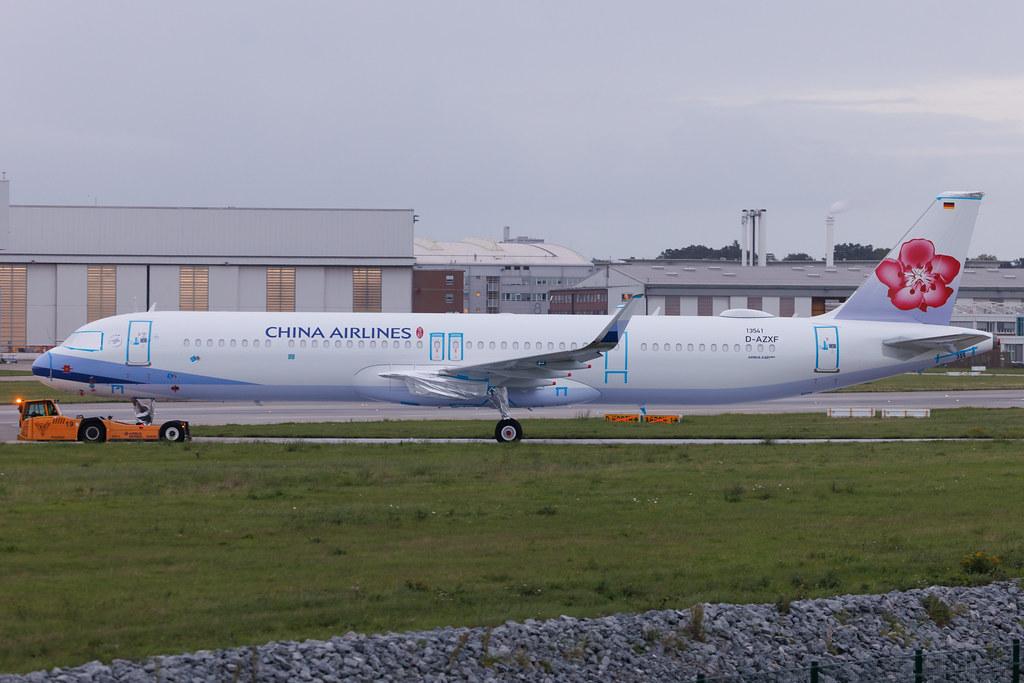 Hamburg Finkenwerder: China Airlines (CI / CAL) | Airbus A321-271NX A21N | D-AZXF | B-18129 | MSN 13541