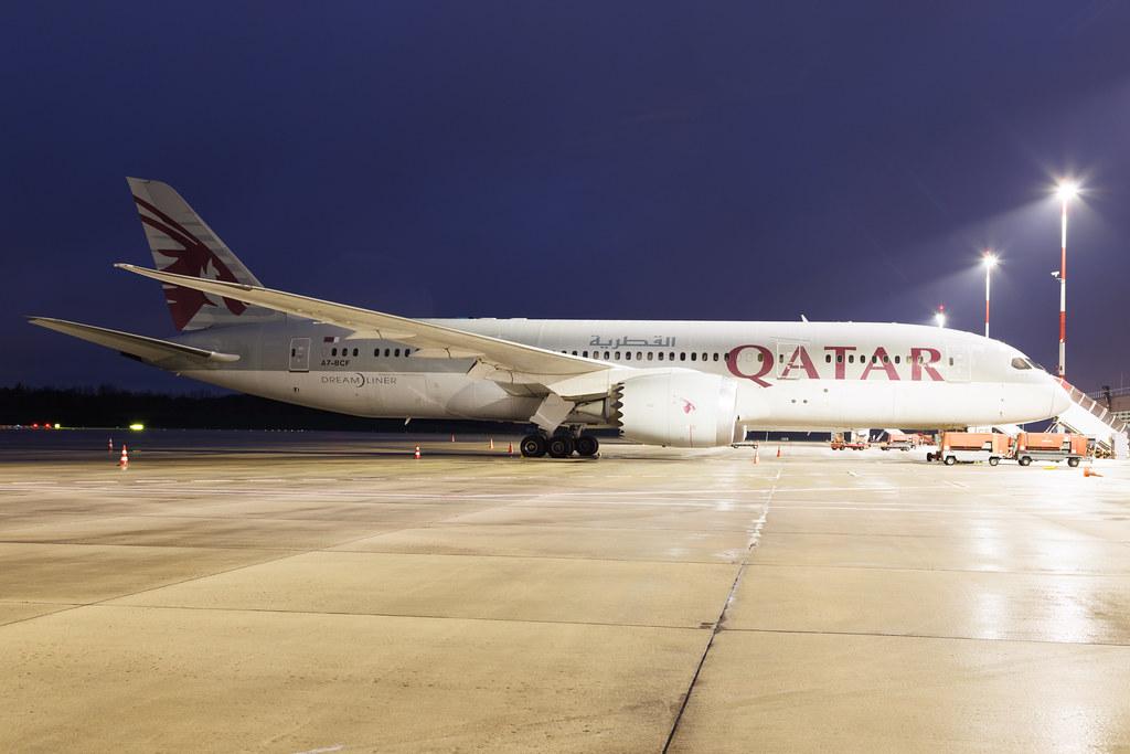 Hamburg Airport: Qatar Airways (QR / QTR) | Boeing 787-8 Dreamliner B788 | A7-BCF | MSN 38324