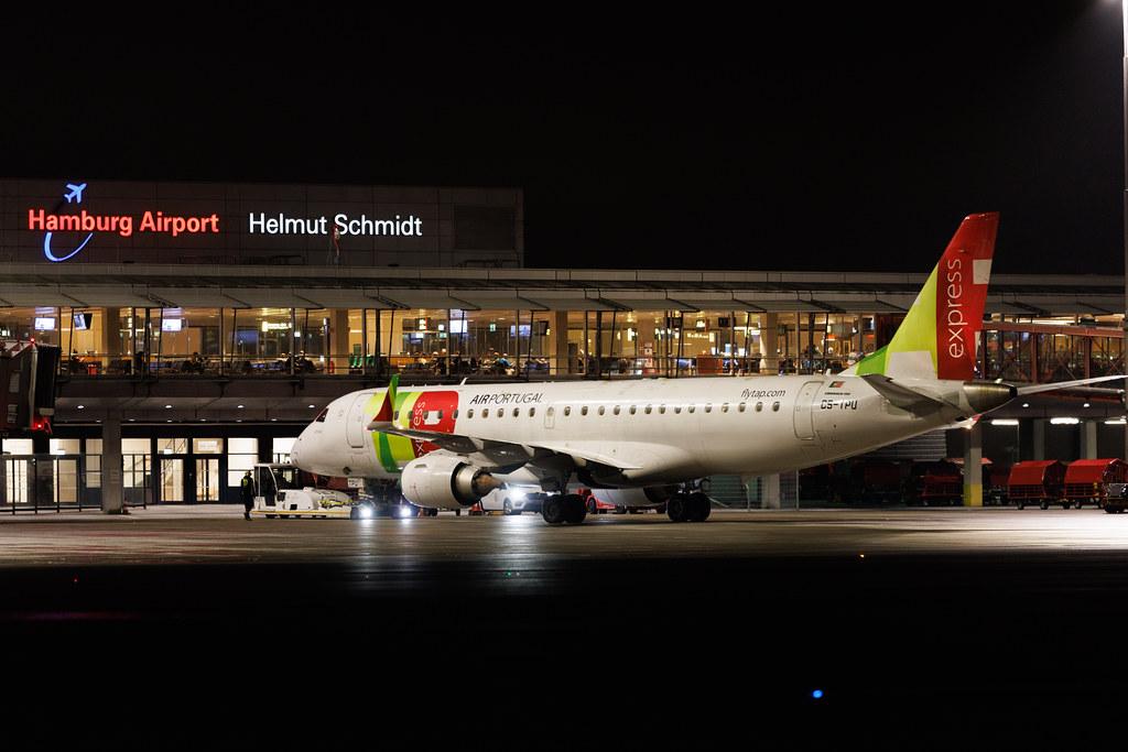 Hamburg Airport: TAP Express (NI / PGA) | Embraer E190LR E190 | CS-TPU | MSN 19000506