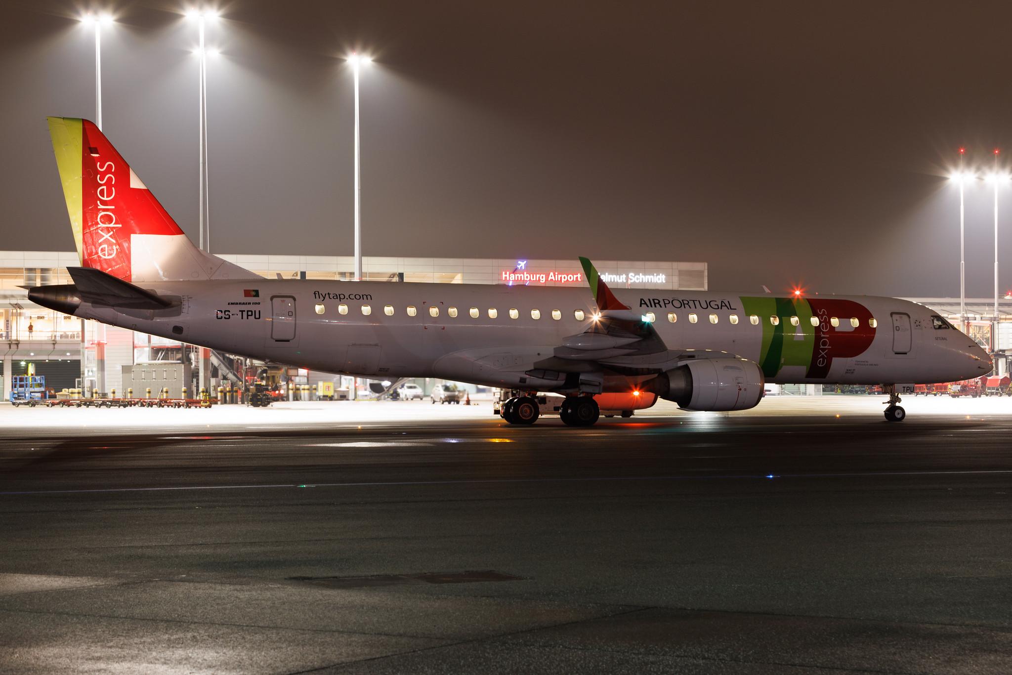 Hamburg Airport: TAP Express (NI / PGA) | Embraer E190LR E190 | CS-TPU | MSN 19000506