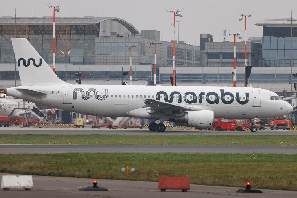 Hamburg Airport: Marabu (DI / MBU) | Operator: European Air Charter | Airbus A320-214 A320 | LZ-LAH | MSN 02540