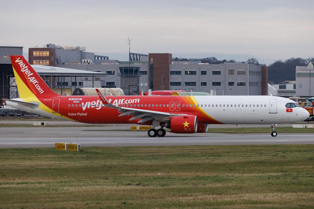 Hamburg Finkenwerder: VietJetAir (VJ / VJC) | Airbus A321-271NX A21N | D-AYAG | VN-A554 | MSN 12958