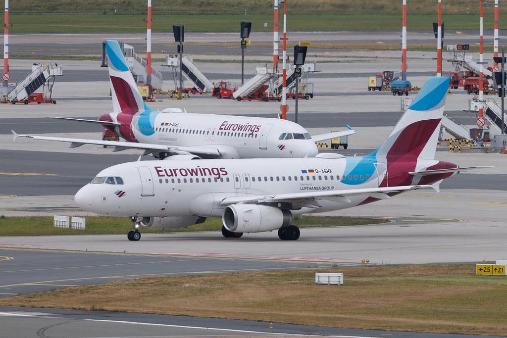 Hamburg Airport: Eurowings (EW / EWG) | Airbus A319-132 A319 | D-AGWK | MSN 3500