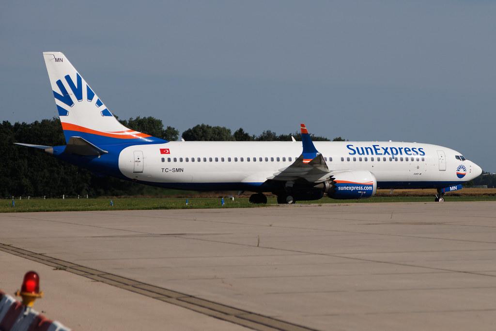 Hamburg Airport: SunExpress (XQ / SXS) | Boeing 737 MAX 8 B38M | TC-SMN | MSN 61338