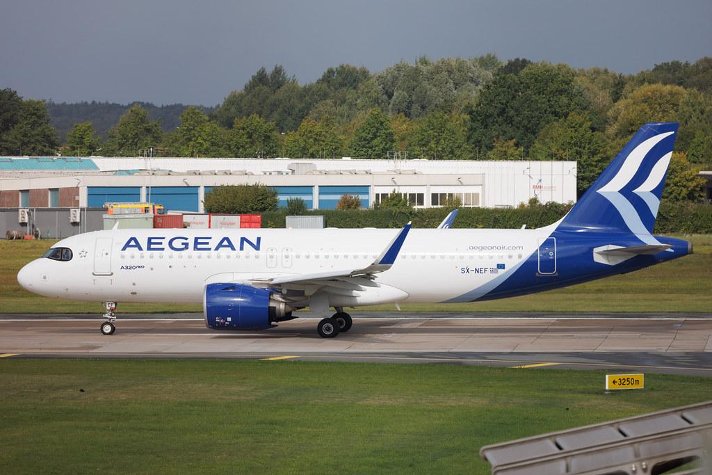 Hamburg Airport: Aegean Airlines (A3 / AEE) | Airbus A320-271N A20N | SX-NEF | MSN 11013