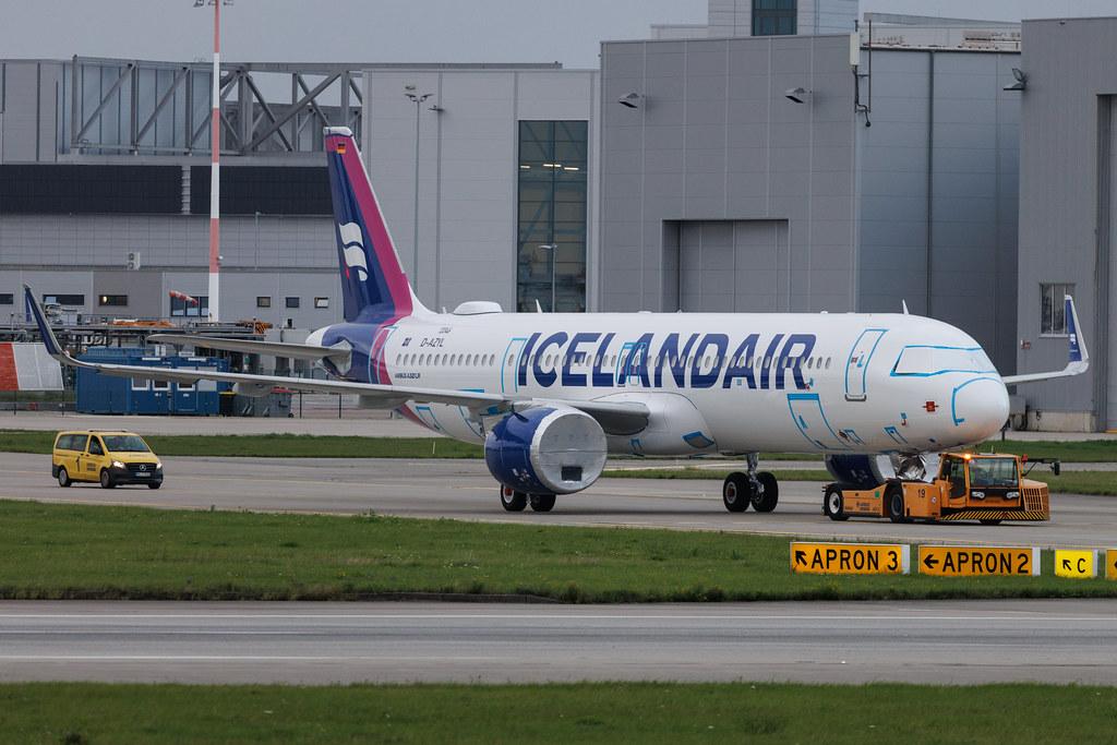 Hamburg Finkenwerder: Icelandair (FI / ICE) | Airbus A321-271NX A21N | D-AZYL | TF-IAI | MSN 13346