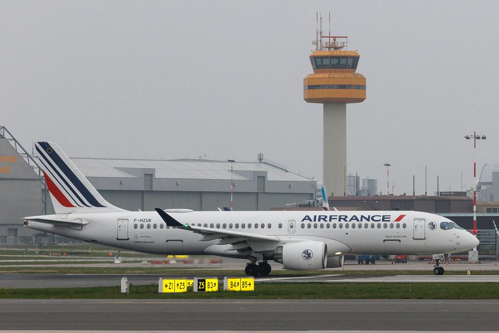 Hamburg Airport: Air France (AF / AFR) | Airbus A220-300 BCS3 | F-HZUK | MSN 55173