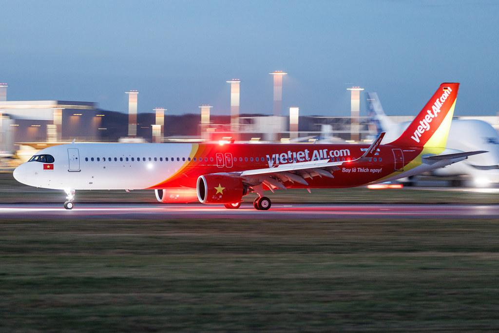 Hamburg Finkenwerder: VietJetAir (VJ / VJC) | Airbus A321-271NX A21N | D-AYAG | VN-A554 | MSN 12958