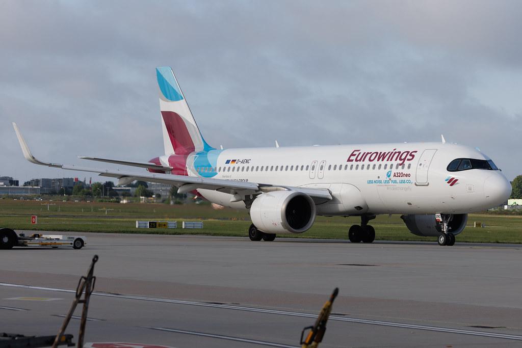 Hamburg Airport: Eurowings (EW / EWG) | Airbus A320-251N A20N | D-AENC | MSN 10826