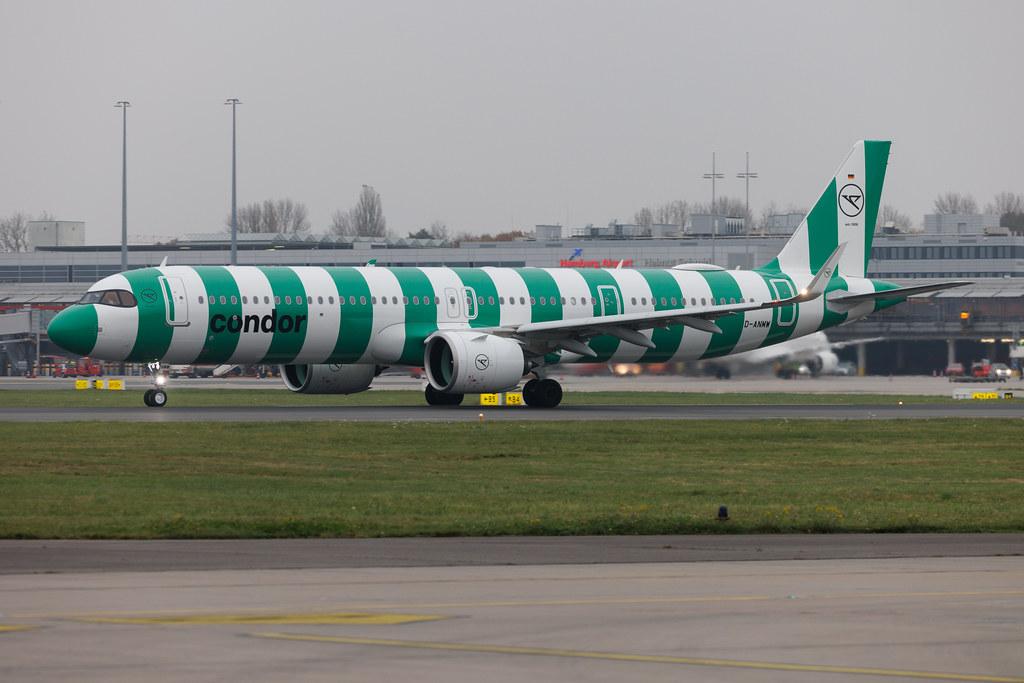 Hamburg Airport: Condor (DE / CFG) | Livery: Green Island Livery | Airbus A321-271NX A21N | D-ANMW | MSN 12057