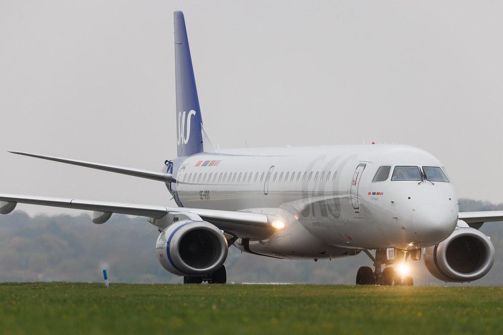 Hamburg Airport: SAS (SK / SAS) | Operator: SAS Link | Embraer E195LR E195 | SE-RSO | MSN 19000168