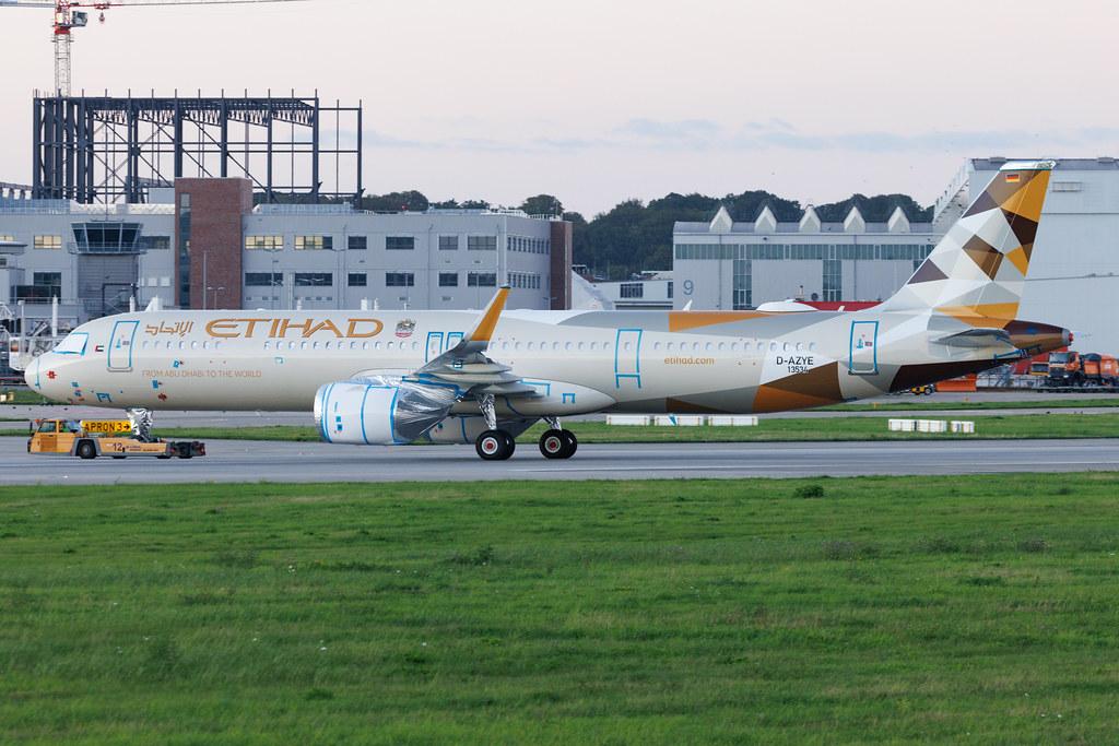 Hamburg Finkenwerder: Etihad Airways (EY / ETD) | Airbus A321-251NX A21N | D-AZYE | A6-LDA | MSN 13534