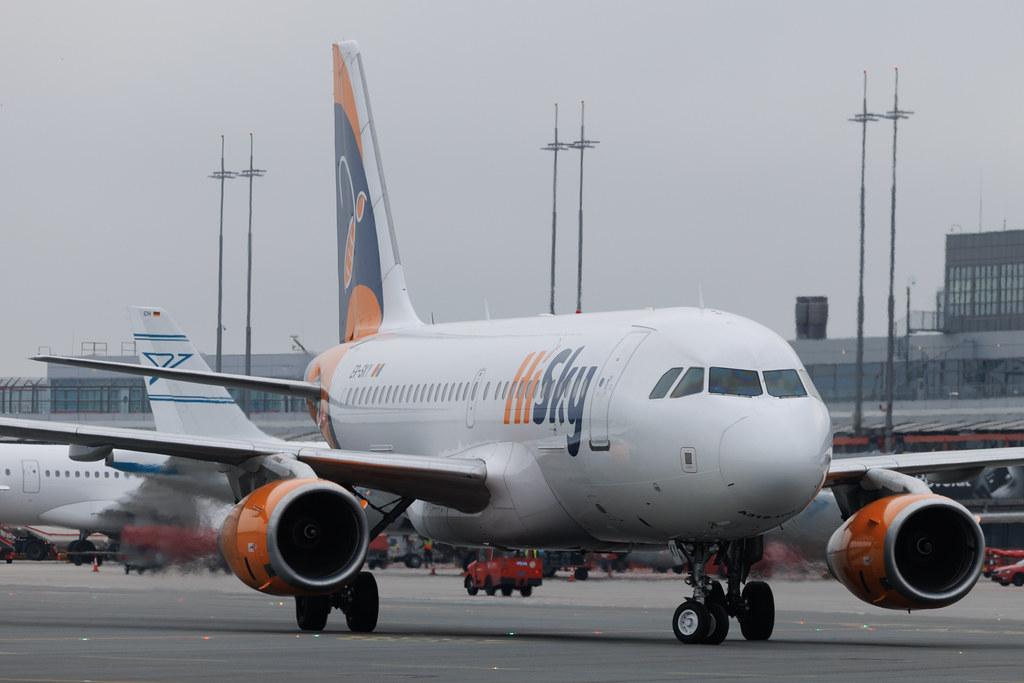 Hamburg Airport: HiSky (H7 / HYM) | Airbus A319-131 A319 | ER-SKY | MSN 02326
