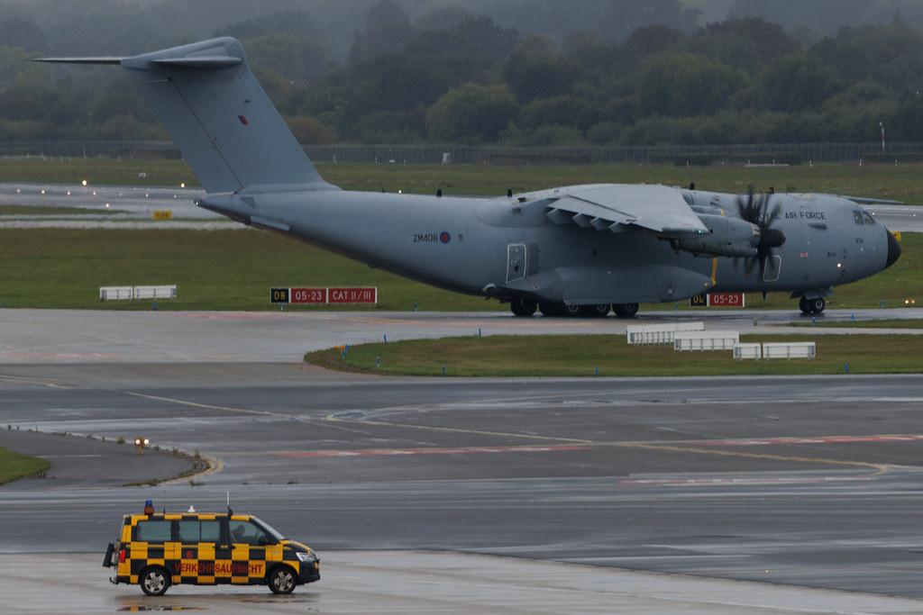 Hamburg Airport: United Kingdom - Royal Air Force (RRR) | Livery: RAF | Operator: United Kingdom - Royal Air Force Air Transport | Airbus A400M Atlas A400 | ZM408 | MSN 027