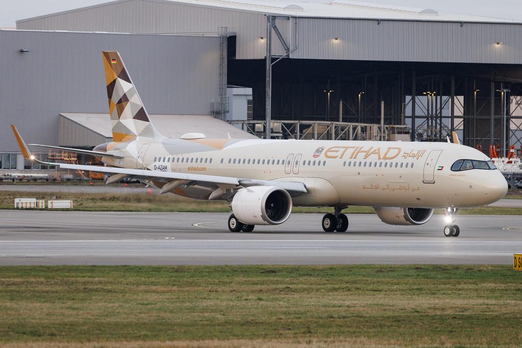 Hamburg Finkenwerder: Etihad Airways (EY / ETD) | Airbus A321-251NX A21N | D-AZAM | A6-LRJ | MSN 12826