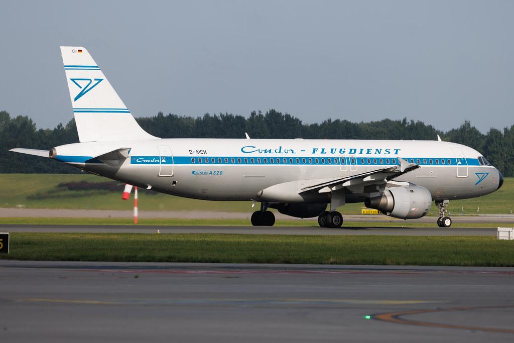Hamburg Airport: Condor (DE / CFG) | Livery: Retro Livery | Airbus A320-212 A320 | D-AICH | MSN 0971