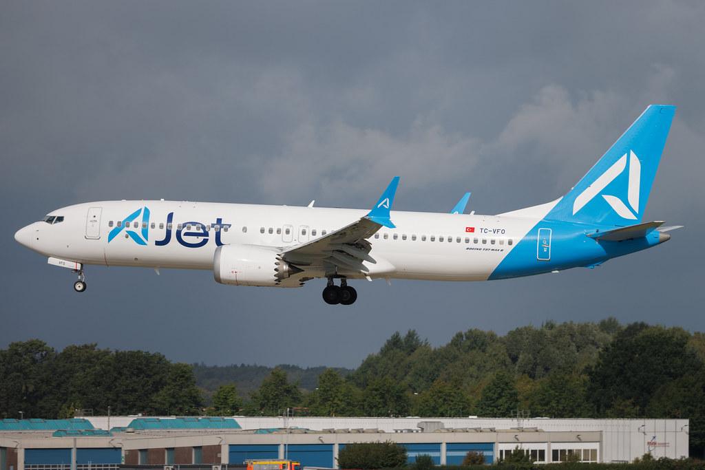 Hamburg Airport: AJet (VF / TKJ) | Boeing 737 MAX 8 B38M | TC-VFO | MSN 62946