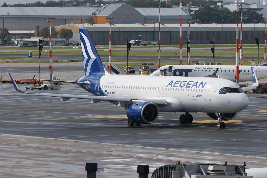 Hamburg Airport: Aegean Airlines (A3 / AEE) | Airbus A320-271N A20N | SX-NEF | MSN 11013