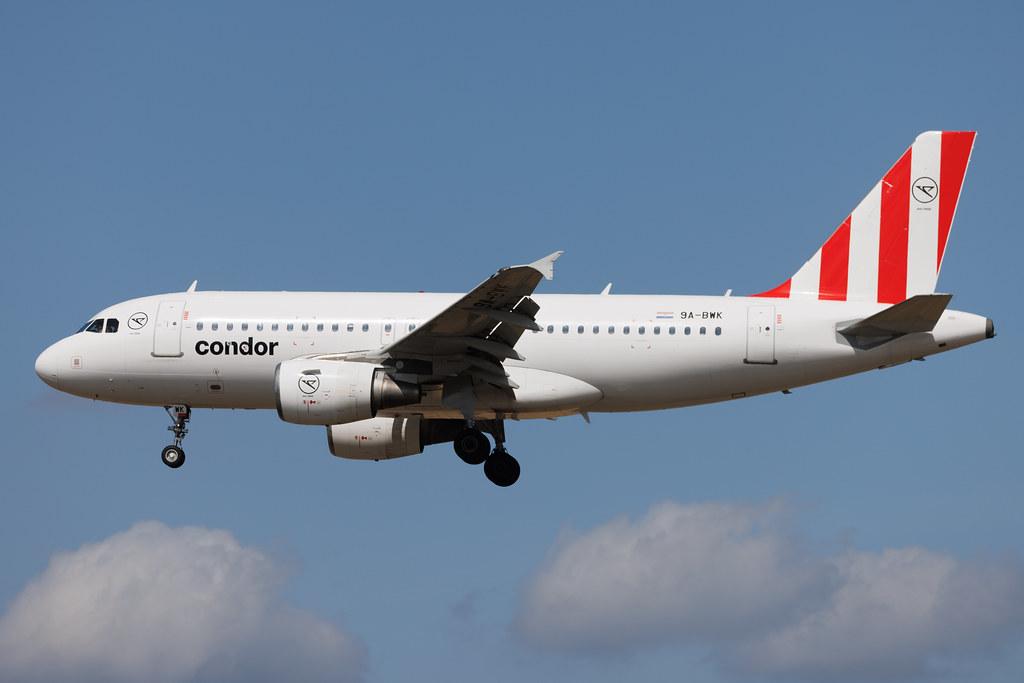 Frankfurt Airport: Condor (DE / CFG) | Operator: Fly Air41 Airways | Airbus A319-112 A319 | 9A-BWK | MSN 04663