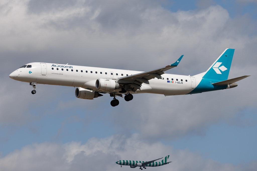 Frankfurt Airport: Air Dolomiti (EN / DLA) | Embraer E195LR E195 | I-ADJS | MSN 19000597
