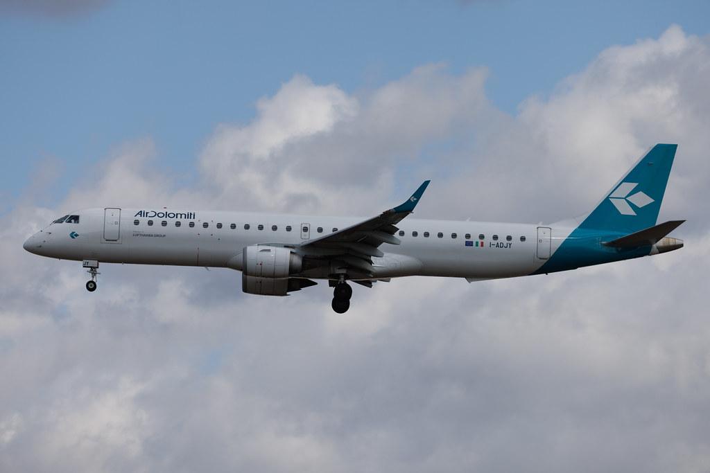 Frankfurt Airport: Air Dolomiti (EN / DLA) | Embraer E195LR E195 | I-ADJY | MSN 19000300