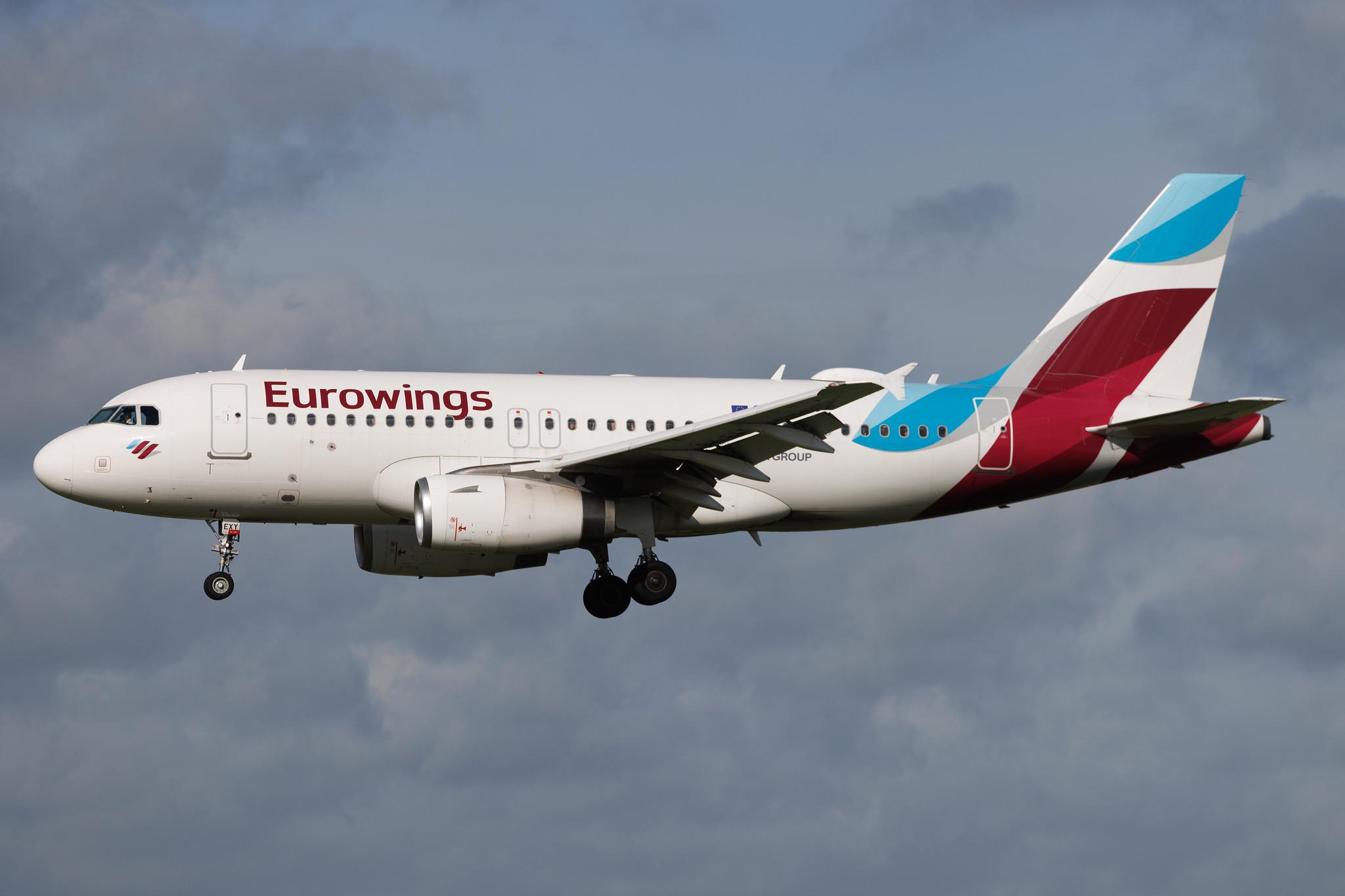 Hamburg Airport: Eurowings (EW / EWG) | Operator: Eurowings Europe | Airbus A319-132 A319 | 9H-EXY | MSN 05941