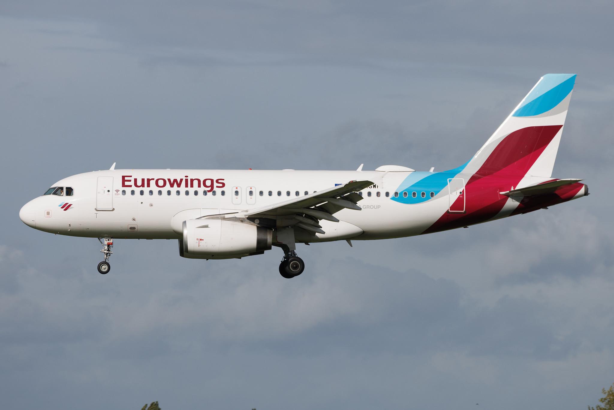 Hamburg Airport: Eurowings (EW / EWG) | Airbus A319-132 A319 | D-AGWF | MSN 3172