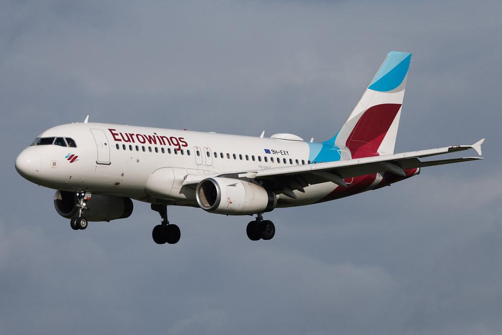 Hamburg Airport: Eurowings (EW / EWG) | Operator: Eurowings Europe | Airbus A319-132 A319 | 9H-EXY | MSN 05941