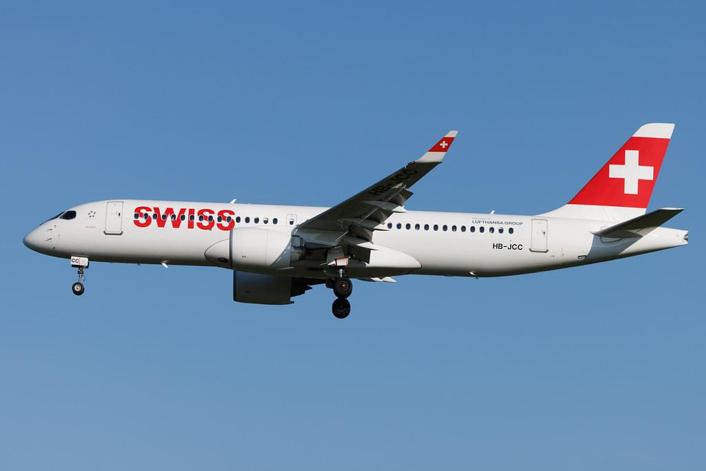Hamburg Airport: Swiss (LX / SWR) | Airbus A220-300 BCS3 | HB-JCC | MSN 55012