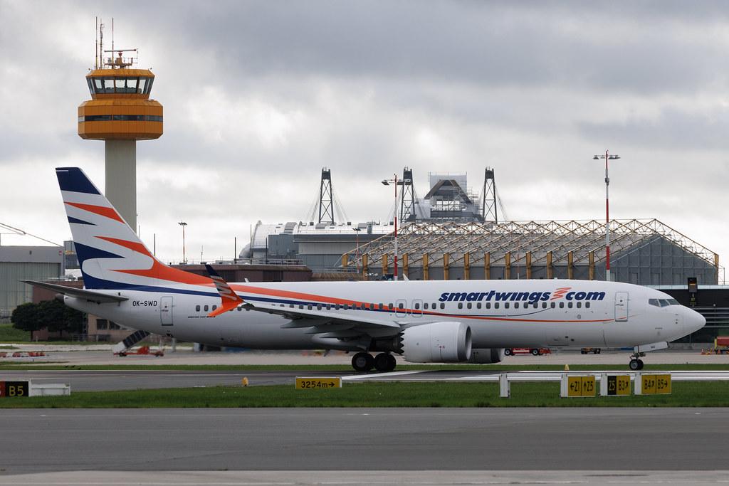 Hamburg Airport: Smartwings (QS / TVS) | Boeing 737 MAX 8 B38M | OK-SWD | MSN 43557